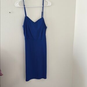 Charlotte Russe Blue Spaghetti Strap Sheath Dress